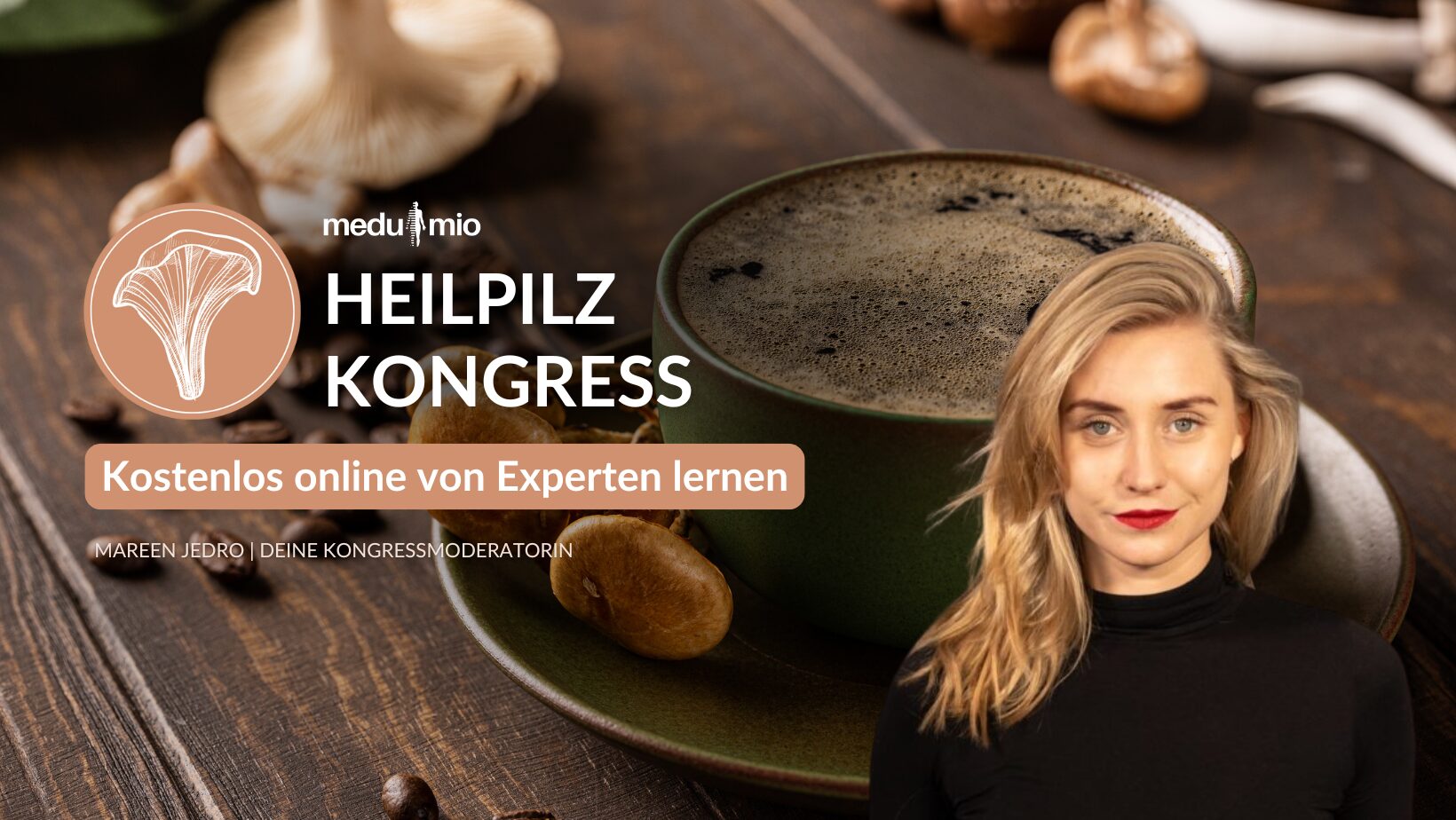 Heilpilz Kongress Titelbild und Maren Jedro